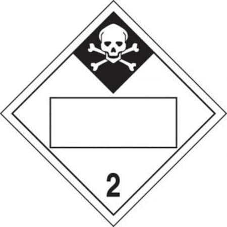 Accuform BLANK DOT PLACARD HAZARD CLASS 2 MPL424VP50 MPL424VP50